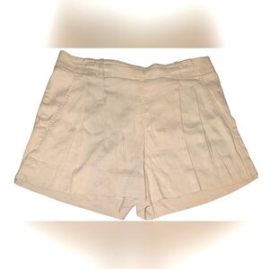 Vince Pull On Pleated Shorts - Khaki - Size 6